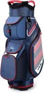 golf cart bag with 14 dividers, lightweight organizer for 🏌️ top clubs + cooler pouch, including dust cover and backpack strap logo