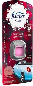 img 1 attached to 🍒 Febreze Car Vent Clip Air Freshener - Fresh-Twist Cranberry - Holiday Collection 2017 - 0.06 FL OZ (2 mL) Per Vent Clip - Pack of 3 Vent Clips