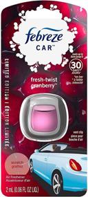 img 3 attached to 🍒 Febreze Car Vent Clip Air Freshener - Fresh-Twist Cranberry - Holiday Collection 2017 - 0.06 FL OZ (2 mL) Per Vent Clip - Pack of 3 Vent Clips