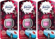 🍒 febreze car vent clip air freshener - fresh-twist cranberry - holiday collection 2017 - 0.06 fl oz (2 ml) per vent clip - pack of 3 vent clips logo