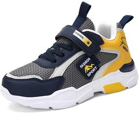 img 4 attached to 👟 Lightweight Non-Slip Casual Boys' Shoes: Breathable Sneakers for Enhanced Comfort