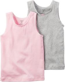 img 1 attached to 👚 Carter's Set of 2 Little Girls' Cotton Tees