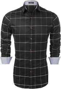 img 3 attached to 👔 COOFANDY Stylish Buttoned Sleeve Shirts