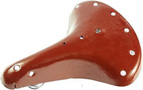 img 4 attached to AUKMONT Vintage Classic Comfort Leather Bicycle Bike Cycling Saddle Seat - Brown