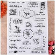 🌸 kwellam floral noel clear stamps - happy holidays, thinking of you, enjoy - perfect for card making, decoration, and diy scrapbooking logo