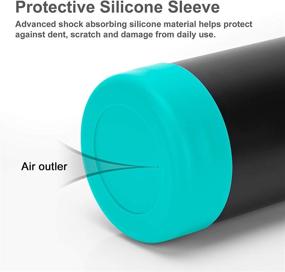 img 1 attached to 🧴 Koodee Anti-Slip Bottom Sleeve Cover - Protective Silicone Boot for 12 oz-64 oz Sport Water Bottles Flask