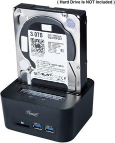 img 3 attached to 💾 SATA III / II / I Hard Drive Docking Station to USB 3.0 with SD Card Reader and USB 3.0 Port - Supports 2.5 &amp; 3.5 Inch SATA III SSD HDD - Single Bay HDD Docking