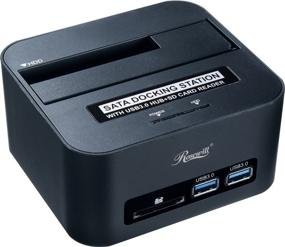 img 4 attached to 💾 SATA III / II / I Hard Drive Docking Station to USB 3.0 with SD Card Reader and USB 3.0 Port - Supports 2.5 &amp; 3.5 Inch SATA III SSD HDD - Single Bay HDD Docking