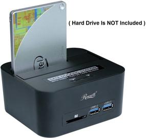 img 2 attached to 💾 SATA III / II / I Hard Drive Docking Station to USB 3.0 with SD Card Reader and USB 3.0 Port - Supports 2.5 &amp; 3.5 Inch SATA III SSD HDD - Single Bay HDD Docking