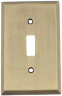 nostalgic warehouse 719698 new york single toggle switch plate, antique brass: a vintage touch for your home décor logo