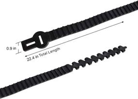 img 1 attached to 🌳 Magarz 10 Pcs Adjustable Tree Supports: Innovative Black Tree Straps for Effective Tree Training & Support