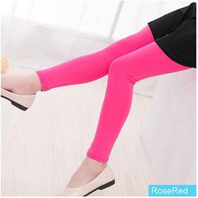 img 2 attached to 🧥 Stay Warm and Stylish with FoMann Leggings Winter Stretchy Combo1 Girls' Clothing