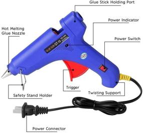 img 1 attached to 100W Manelord Glue Gun with High Adhesion - Includes 10Pcs Hot Glue Sticks for Car Dent Repair, Home Improvement, Quick Fixes, and DIY Small Craft Projects