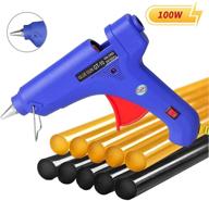 100w manelord glue gun with high adhesion - includes 10pcs hot glue sticks for car dent repair, home improvement, quick fixes, and diy small craft projects logo