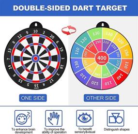 img 2 attached to GaHoo Magnetic Dart Board Game for Kids and Adults - Safe Toy with 12pcs Magnetic Darts - Perfect Indoor and Party Game Gift for Children Ages 4-12, Boys, Girls, and Adults