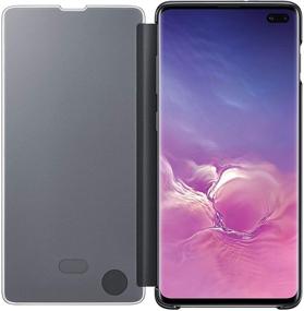 img 2 attached to 📱 Protect Your Samsung Galaxy S10+ with the Stylish Black S-View Flip Case, Model EF-ZG975CBEGUS