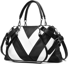 img 4 attached to Shoulder Crossbody Capacity Shopping Business Women's Handbags & Wallets