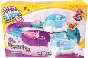 img 4 attached to 🐭 Освободите веселье с игрушкой Little Live Pets Mouse Trail: Бесконечное развлечение для детей!