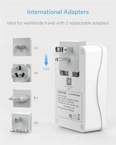 img 1 attached to 🌍 TOP-RATED BESTEK International Travel Adapter: 3000W Universal for Hair Dryer & Curling Iron, USB C PD Travel Charger with Worldwide Wall Plugs - US, UK, AU, EU, Asia. PD 3.0 Compatibility!