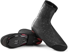 img 4 attached to 🚲 ROCKBROS Thermal Shoe Covers: Windproof Warmers for Cycling Shoes + Fleece Overlays