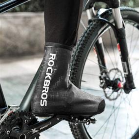 img 3 attached to 🚲 ROCKBROS Thermal Shoe Covers: Windproof Warmers for Cycling Shoes + Fleece Overlays