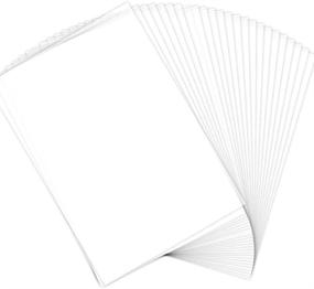 img 4 attached to 📜 Shynek 150 Pieces Transparent Vellum Paper - 8.5 x 11 Translucent Clear Paper for Invitation Card Printing