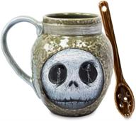 magical disney jack skellington mug spoon: sip in spook-tacular style! логотип