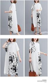 img 1 attached to 👗 Stylish Ninmon Sleeve T-Shirts Dresses for Women – Exquisite Clothing Collection