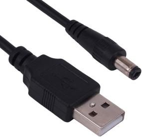 img 3 attached to 🔌 Yeworth 2 шт USB в DC кабель питания - 0.25м USB 2.0 A мужской к 5.5 x 2.1 мм DC 5V разъем и адаптер для зарядки