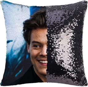 img 3 attached to Sequin Pillowcase Styles Pillow Decorative Home Decor and Decorative Pillows