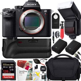 img 4 attached to Sony a7R III Full Frame Mirrorless Interchangeable Lens Camera 42.4MP ILCE7RM3/B Bundle 📷 + Vertical Battery Grip, 128GB Memory Card, Paintshop Pro Software & More (12 Items)