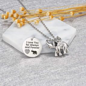 img 3 attached to 🐘 I Love You Forever Elephant Urn Necklace - Cremation Ashes Pendant for Keepsake Jewelry