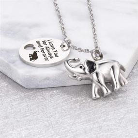 img 2 attached to 🐘 I Love You Forever Elephant Urn Necklace - Cremation Ashes Pendant for Keepsake Jewelry