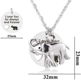 img 1 attached to 🐘 I Love You Forever Elephant Urn Necklace - Cremation Ashes Pendant for Keepsake Jewelry