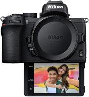 📸 улучшите ваше селфи и блоггинг с помощью камеры nikon z50 компактной беззеркальной камеры с поворотным жк-дисплеем! логотип