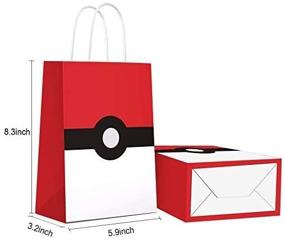 img 2 attached to 🎉 Pocket Monster Party Supplies: Game Theme Birthday Party Paper Gift Bags - 12 PCS