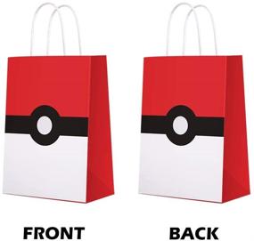 img 3 attached to 🎉 Pocket Monster Party Supplies: Game Theme Birthday Party Paper Gift Bags - 12 PCS