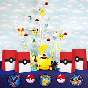 img 1 attached to 🎉 Pocket Monster Party Supplies: Game Theme Birthday Party Paper Gift Bags - 12 PCS