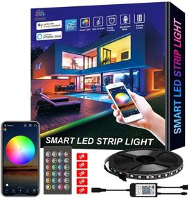 img 4 attached to 🌈 Nexlux LED Strip Lights: WiFi Smart Phone Controlled 16.4ft Non-Waterproof Light Kit with Color Changing Feature - Android and iOS Compatible, IFTTT Supported