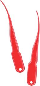 img 3 attached to 🦐 Efficient Shrimp Deveiner Peeler Cleaner Tool, 8-Inches, Red - Simplify Shrimp Preparation!