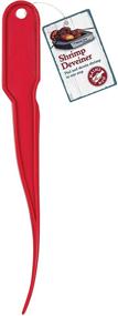 img 2 attached to 🦐 Efficient Shrimp Deveiner Peeler Cleaner Tool, 8-Inches, Red - Simplify Shrimp Preparation!