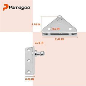 img 3 attached to ⚙️ Gas Spring Struts Props Mounting Brackets - Set of 4 L-Type 10MM Ball Stud Brackets by Pamagoo