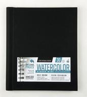 grumbacher watercolor paper hardcover sketchbook, 9 x 12 inches, 30 white cold-press sheets, hidden wire & in/out pages, 140 lb/300 gsm, 460601063 logo