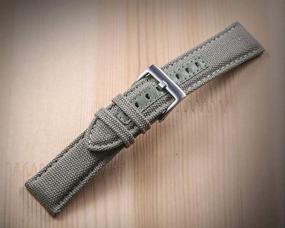 img 1 attached to Hemsut Canvas Release Military Replacement Men's Watches for Watch Bands