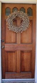 img 1 attached to 🎁 The Wreath Depot Shelburne White Pip Berry Wreath, 22 Inches: Designer Quality with White Gift Box