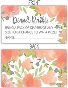 img 3 attached to 🌸 Delightful Watercolor Floral Diaper Raffle Tickets - Fun Girl Baby Shower Game!