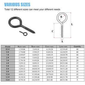 img 3 attached to DYWISHKEY 240-Piece Plated Assorted Sizes Assortment