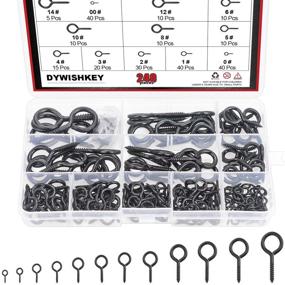 img 4 attached to DYWISHKEY 240-Piece Plated Assorted Sizes Assortment