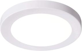 img 4 attached to Cloudy Bay LED Ceiling Light: 7.5 inch, 12W, 840lm, 5000K Day Light, Flush Mount, Wet Location - White Finish