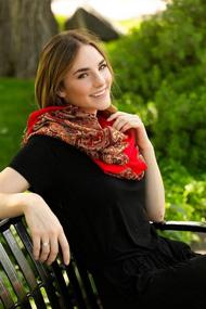 img 2 attached to 🧣 Alice Blake Premium Metallic Pashmina Accessories for Women - Scarves & Wraps